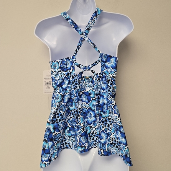 Sunsets Mia Tankini Top Bay Blues Floral E Cup - Picture 4 of 8